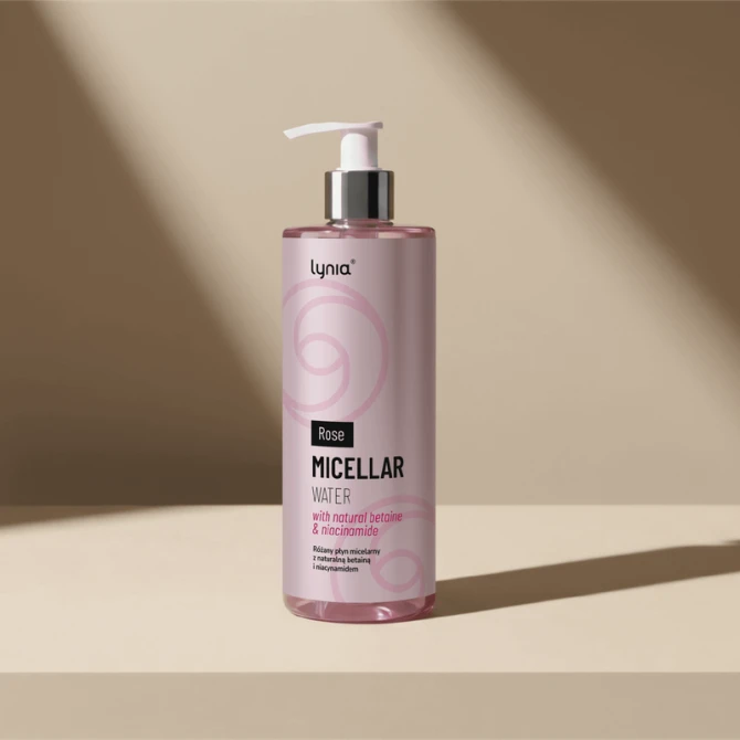 LYNIA Różany płyn micelarny z naturalną betainą i niacynamidem 400 ml