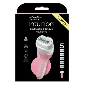 Wilkinson Intuition Nourishing maszynka z 4 ostrzami i 5 wkładów