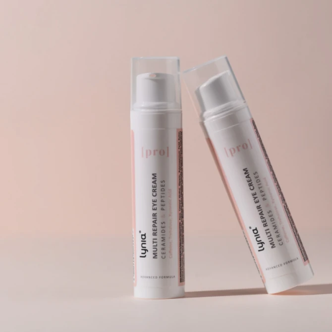 LYNIA multi repair eye cream – intensywnie regenerujący krem pod oczy z ceramidami kofeiną i kwasem ksymenowym 15 ml