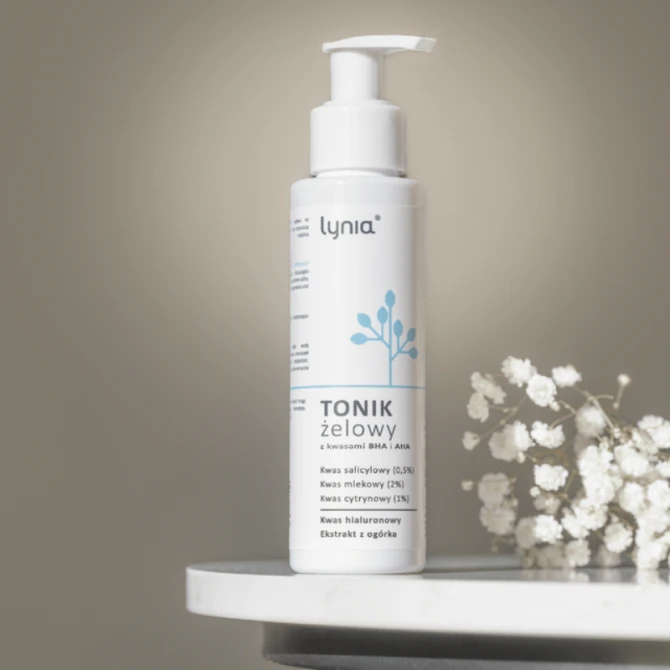 LYNIA Tonik żelowy z kwasem salicylowym (BHA) i kwasami AHA 100 ml