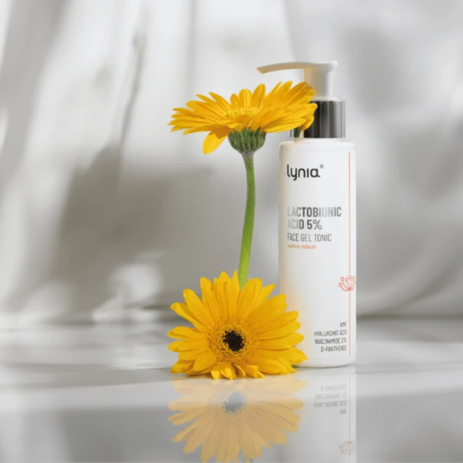 LYNIA Tonik żelowy dla cery wrazliwej, naczynkowej z kwasem laktobionowym 5% 100 ml