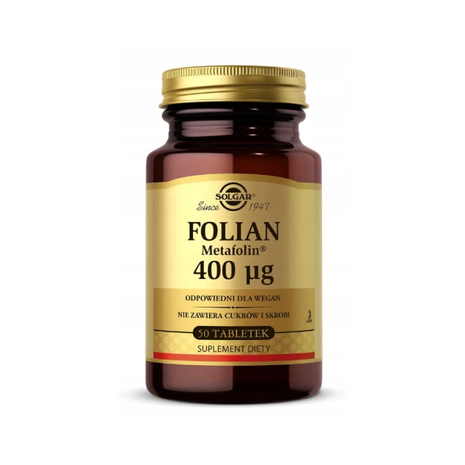 SOLGAR Folian 400 ug (Metafolin) - 50 Tabletek