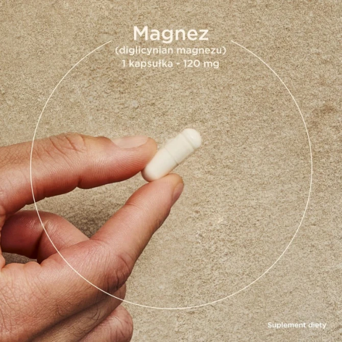 Solgar Glicynian Magnezu suplement diety 60 kapsułek
