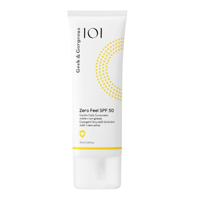 GEEK & GORGEOUS 101 Zero Feel SPF 50 Niewyczuwalny krem przeciwsłoneczny na dzień 75ml