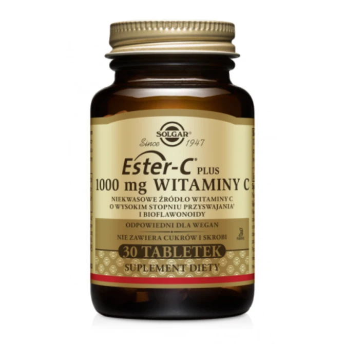 SOLGAR Ester-C Plus 1000 mg witaminy C - 30 Tabletek