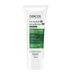 VICHY DERCOS DS Szampon przeciwłupieżowy do włosów normalnych i przetłuszczających - 95 ml