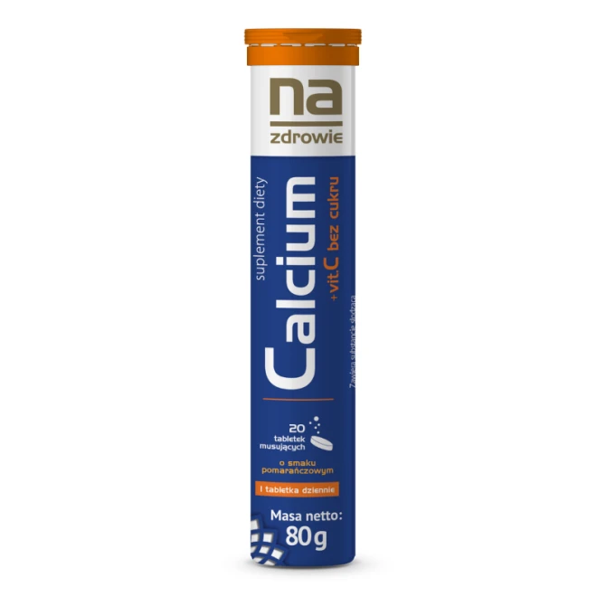 NA ZDROWIE Calcium + Witamina C tabletki musujące - 20 szt