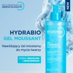 BIODERMA HYDRABIO GEL MOUSSANT Nawilżający żel do mycia twarzy - 2 x 400ml