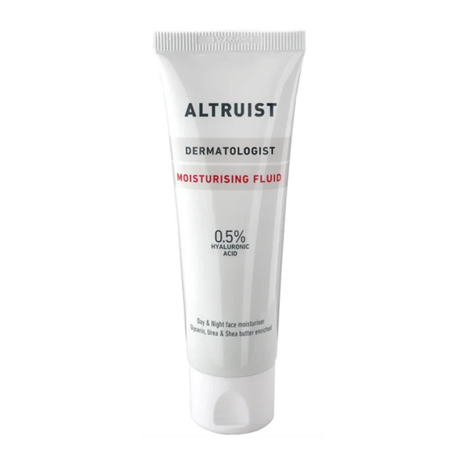ALTRUIST Moisturising Fluid Emulsja nawilżająca z 0,5% kwasem hialuronowym do cer suchych i wrażliwych - 50 ml