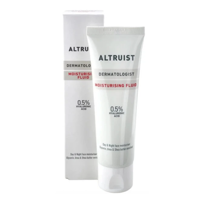 ALTRUIST Moisturising Fluid Emulsja nawilżająca z 0,5% kwasem hialuronowym do cer suchych i wrażliwych - 50 ml