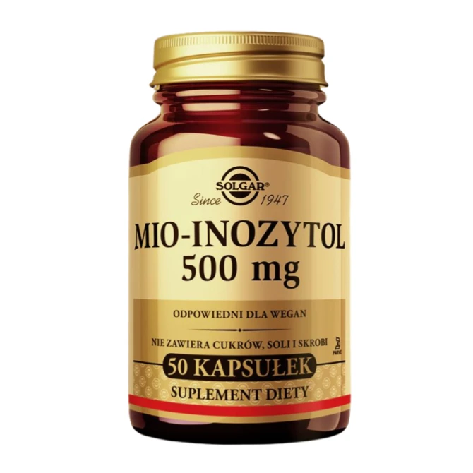 SOLGAR Mio-Inozytol 500 mg - 50 Kapsułek