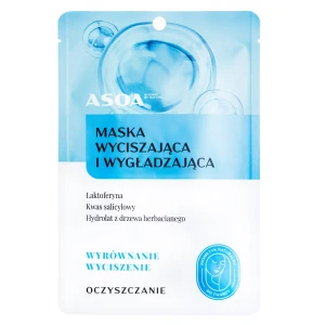 Asoa Maska w płachcie wyciszająca i wygładzająca 30g