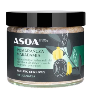 Asoa Peeling cukrowy Pomarańcza-Macadamia 250ml