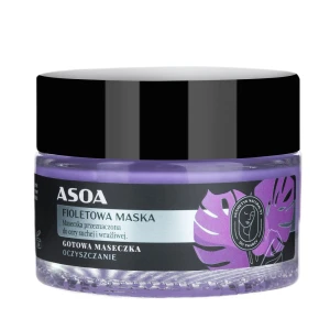 Asoa Gotowa maseczka do twarzy Fioletowa Glinka 50ml