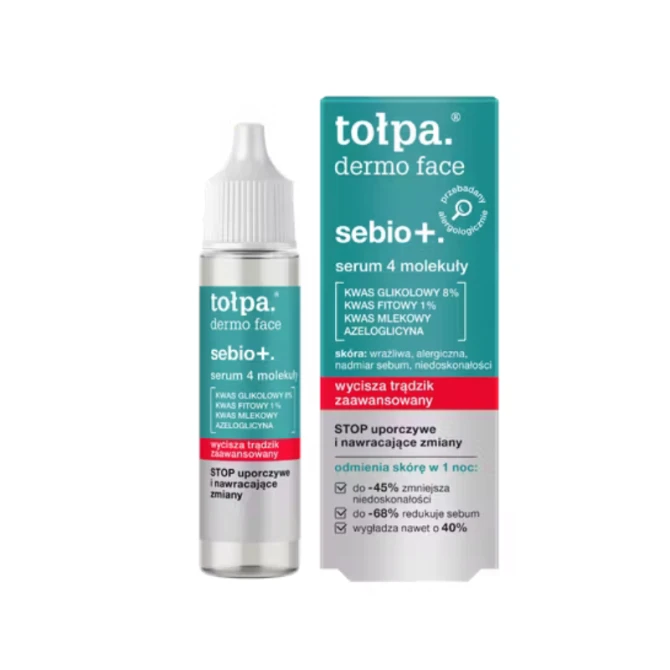TOŁPA SEBIO+ Serum 4 molekuły do twarzy - 20 ml