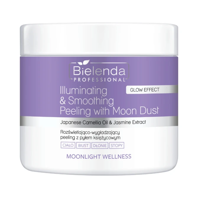 BIELENDA PROFESSIONAL Moonlight Wellness Rozświetlająco-wygładzający peeling z pyłem księżycowym 550 g