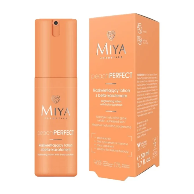 MIYA peachPERFECT Rozświetlający lotion z beta-karotenem - 50 ml