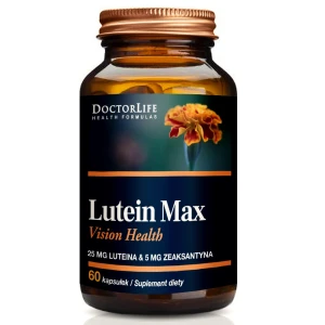 Doctor Life Lutein Max luteina 25mg + zeaksantyna 5mg suplement diety 60 kapsułek