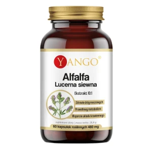 Yango Alfalfa lucerna siewna 480 mg suplement diety 60 kapsułek