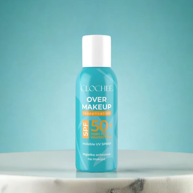 CLOCHEE Mgiełka Przeciwsłoneczna Na Makijaż SPF50 spray