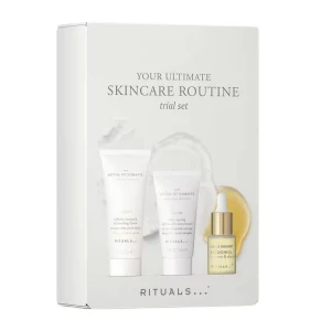 Rituals Your Ultimate Skincare Routine zestaw pianka oczyszczająca 30ml + booster z bakuchiolem 6.5ml + lekki krem nawilżający 15ml