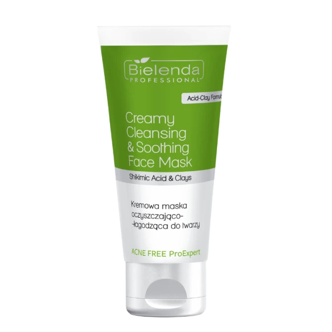BIELENDA PROFESSIONAL Acne Free ProExpert Kremowa maska oczyszczająco-łagodząca do twarzy - 150 ml