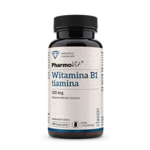 Pharmovit Witamina B1 Tiamina 100 mg suplement diety 60 kapsułek