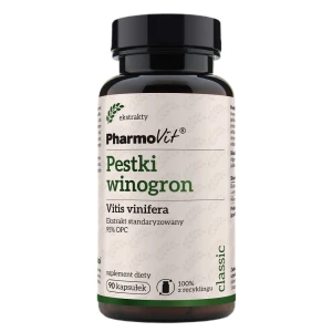 Pharmovit Pestki Winogron 95% OPC suplement diety 90 kapsułek