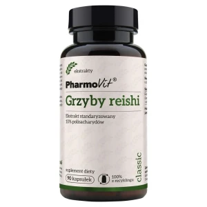 Pharmovit Grzyby Reishi 10% Polisacharydów suplement diety 90 kapsułek