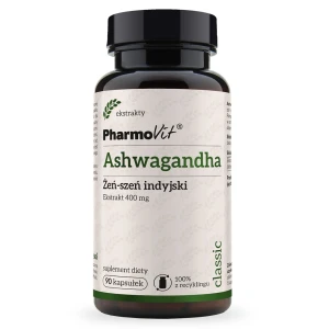 Pharmovit Ashwagandha Żeń-Szeń Indyjski 400 mg suplement diety 90 kapsułek