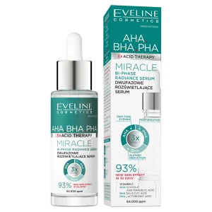 Eveline Cosmetics 3 x Acid Therapy dwufazowe rozświetlające serum 30ml