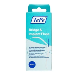 TePe Bridge &amp; Implant Floss nić dentystyczna do mostów i implantów 30szt