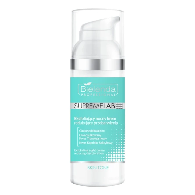 BIELENDA PROFESSIONAL SupremeLab Skin Tone Eksfoliujący nocny krem redukujący przebarwienia 50 ml