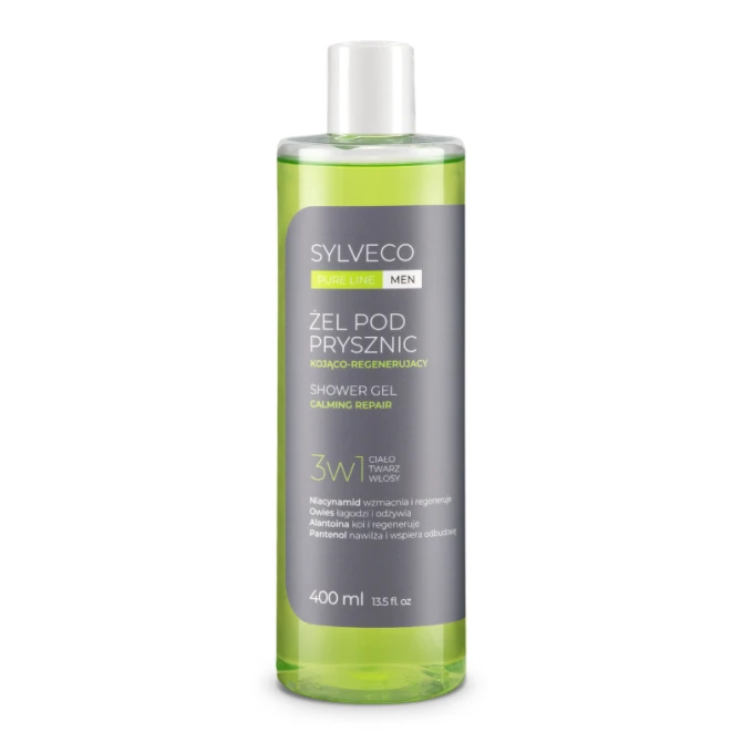 SYLVECO PURE LINE MEN Żel pod prysznic 3w1 kojąco-regenerujący - 400 ml