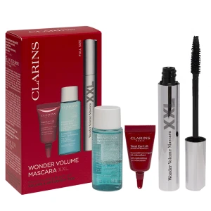 CLARINS SET (WONDER VOLUME MASCARA XXL 8 ML + INSTANT EYE MAKE-UP REMOVER 30 ML + TOTAL EYE LIFT 3 ML)