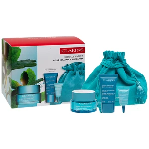 CLARINS SET(HYDRA ESSENTIEL CREME 50ML+ HYDRA ESSENTIEL 15ML+HYDRA ESSESTIEL 3ML+BAG)