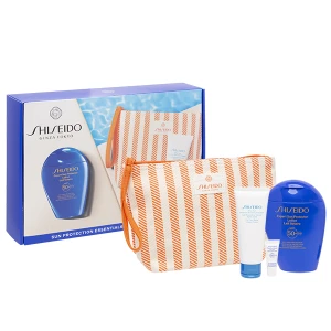SHISEIDO SET (Expert SUN Protector Lotion Spf50 + Expert SUN Protector Cream Spf50 + After SUN Intensive Recovery Emulsion + Pouch) balsam do ciała 150 ml