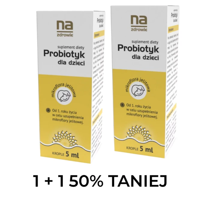 1+1 za 50% NA ZDROWIE Probiotyk dla dzieci krople - 5ml