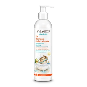 SYLVECO dla dzieci Żel do mycia ciała i włosów z olejem awokado - 300 ml