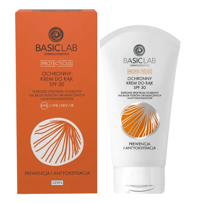BASICLAB Dermocosmetics Protecticus Ochronny Krem do rąk SPF 30 PA++++ - 75 ml