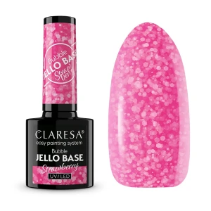Claresa Bubble Jello Base baza hybrydowa Strawberry 5g