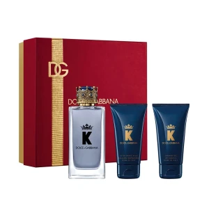 Dolce & Gabbana K by Dolce &amp; Gabbana zestaw woda toaletowa spray 100ml + żel pod prysznic 50ml + balsam po goleniu 50ml
