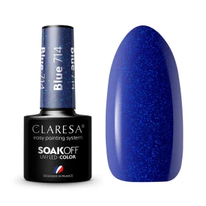 Claresa Soak Off UV/LED Blue lakier hybrydowy 714 5g