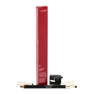 CLARINS CRAYON KHOL LON-LASTING EYE PENCIL WITH BRUSH 01 CARBON BLACK 1.05g