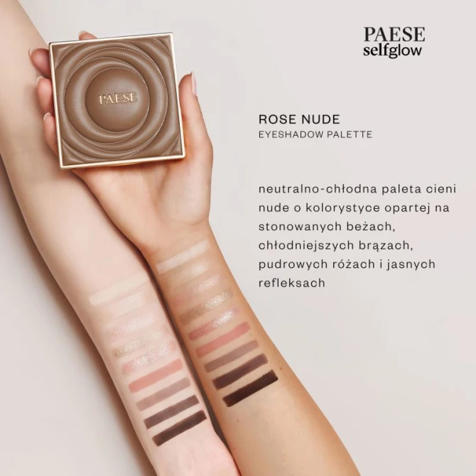PAESE Selfglow paleta cieni Rose Nude 12,5g