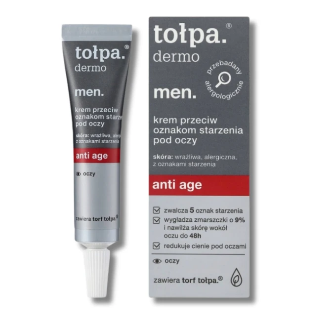 TOŁPA Dermo Men Anti Age krem przeciw oznakom starzenia pod oczy 10 ml