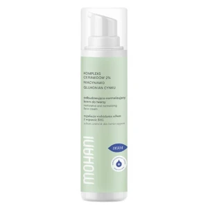 Mohani Derm odbudowująco-normalizujący krem do twarzy z kompleksem ceramidów 2% niacynamidem i glukonianem cynku 50ml