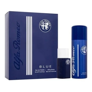 Alfa Romeo Blue zestaw woda toaletowa spray 15ml + perfumowany spray do ciała 150ml