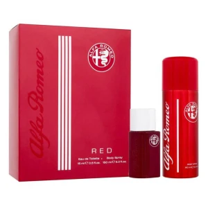 Alfa Romeo Red zestaw woda toaletowa spray 15ml + perfumowany spray do ciała 150ml