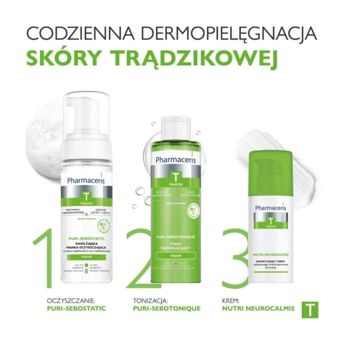 PHARMACERIS T PURI-SEBOSTATIC Pianka Do Twarzy Głęboko Oczyszczająca - 150 ml